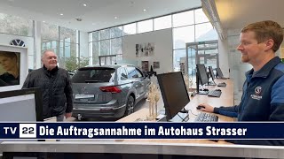 MOBIL TV22 Das Autohaus Strasser in St Gertraudi  Auftragsannahme und Leihwagen für die Kunden [upl. by Courtney]