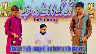 clacker balls Competition between two boys foryou saadushah shortvideos taktak clackers viral [upl. by Kieryt]