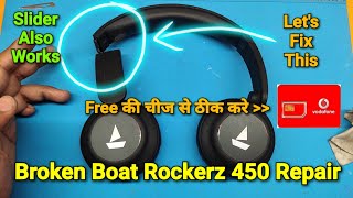 Broken Boat Rockerz 450 Headphone Fix At Home  Using Basic Tools [upl. by Eirbua363]