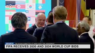 FIFA Receives 2030 and 2034 World Cup Bids [upl. by Rieger398]