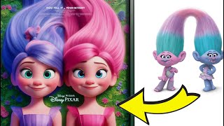 Trolls Band Together In Ai  Disney Pixar Movie Poster 💀😊 [upl. by Eentrok]