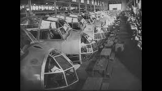 Junkers Ju 88 production line [upl. by Apeed539]