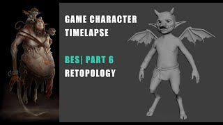 Bes Retopology  Game Character Timelapse  Part 6  Maya [upl. by Paolo]