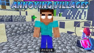 Minecraft Annoying Villagers addon [upl. by Ecinnaj21]