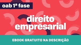 Direito Empresarial  OAB  Títulos de Crédito I  CURSO GRATUITO [upl. by Sedgewick]