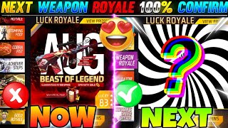 Free Fire Next Weapon royale 100 Confirm🤯🥳  Free Fire New Gun Skin [upl. by Nobell]