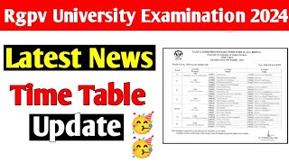 Rgpv 6th semester time table update 🥳 Jaldi dekho [upl. by Grishilda]