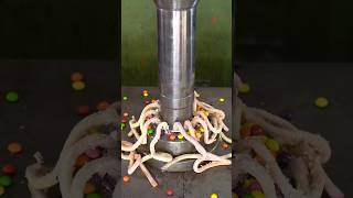 Reeses Chocolate Vs Hydraulic Press 🫣😱🤤 hydraulicpress satisfying candy crushing asmr [upl. by Licastro]