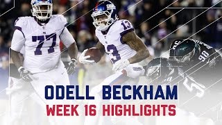 Odell Beckham Hauls In 11 Catches for 150 Yards  Giants vs Eagles  NFL Week 16 Player Highlights [upl. by Haswell535]