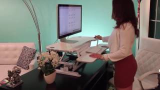 VersaDesk Electric Standing Desk Riser [upl. by Les]