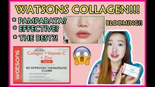 PAMPABATANG WATSONS COLLAGENVITAMIN CZINC REVIEW CharmzDiary [upl. by Orecic]