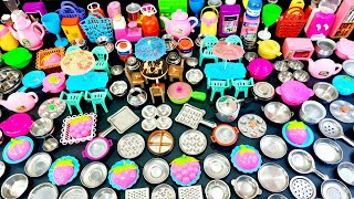 6 Minutes Satisfying with Unboxing Hello Kitty Sanrio Kitchen Set  Tiny Miniature ASMR Kitchen set [upl. by Scholz]