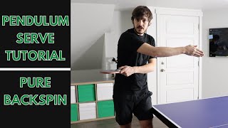 Pendulum Serve Tutorial  Pure Backspin [upl. by Darill]