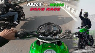 Pulsar RS200 Vs Ns200 Mein Race Lag Gayi  Bikes On Mountains 🏔️🥵 [upl. by Hadsall670]