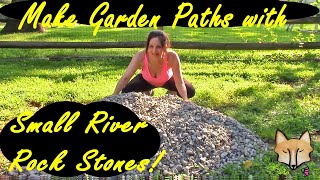 How to Make a Stone Garden Path with Small River Rocks [upl. by Palmer]