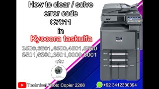 Kyocera Taskalfa 4501i error code c7911 [upl. by Corabelle521]