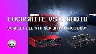 Best Audio interface Focusrite Scarlet 2i2 vs MAudio MTrack Duo [upl. by Curran]