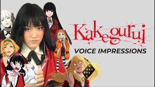 KAKEGURUI VOICE IMPRESSIONS cringe edition  Tiktok 2021 [upl. by Lyrpa]