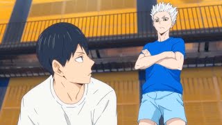 Haikyu TO THE TOP 2nd  Hinata and Kageyama practice with Top Servers [upl. by Claud]