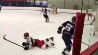 7 Minutes Of Massive Highschool Hockey Hits [upl. by Engracia]