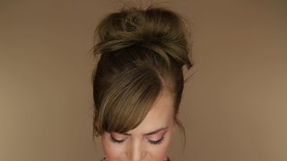 Perfect Messy Bun Tutorial [upl. by Abbye]