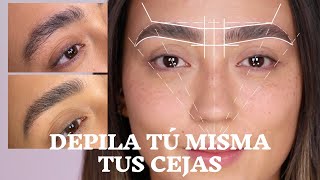 EXPERTO EN CEJAS TE ENSEÑA A DEPILAR TUS CEJAS COMO UN PRO DESDE CASA [upl. by Yorled]