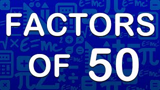 Factors of 50  prime factors of 50  maths factors  publicmaths [upl. by Ahsinaj384]