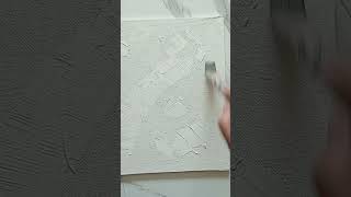 How To Apply Gesso To Canvas For Acrylic Painting shorts [upl. by Chandler158]