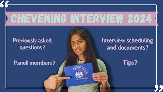 Chevening Interview Tips 2024  Previously asked questions  Documents chevening scholarship [upl. by Annenn]