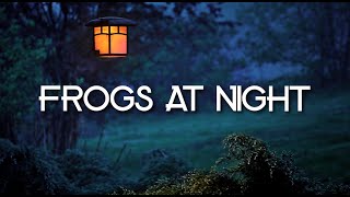 FROGS AT NIGHT  3 HOURS OF CRICKETS AND TREE FROGS FOR RELAXATION MEDITATION YOGA STUDY SLEEP [upl. by Arraic]