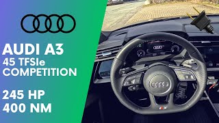 2023 Audi A3 45 TFSIe Competition PHEV Mythos Black  POV Test Drive [upl. by Martita731]