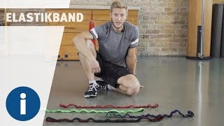 Produktvorstellung Elastikband mit Schlaufen  Fitness amp Kraftsport  SportThieme [upl. by Yenruoj]