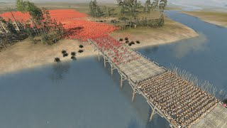 500 PHALANX WALL vs 20K PLEBS BRIDGE LAST STAND  Total War ROME 2 [upl. by Aihseya256]