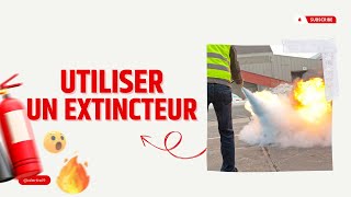 Comment utiliser un extincteur sur un incendie Formation incendie et manipulation des extincteurs [upl. by Annaerb]