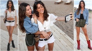 Selfies buena onda y complicidad Tini Stoessel y Lucía Celasco deslumbran en Punta del Este [upl. by Eylrahc]