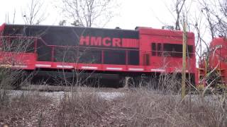 HMCR 8527 HMCR 8560 HMCR 3986 and HMCR 9554 pass through an Abandoned Crossing [upl. by Kimberli]