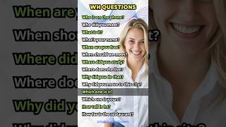 English Speaking Practice Navigating WH Questions Confidently [upl. by Aved539]