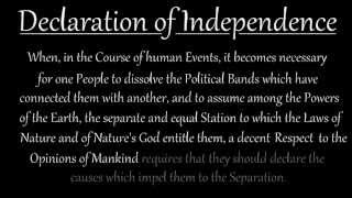 Memorize the Declaration of Independence Introduction [upl. by Nordek525]