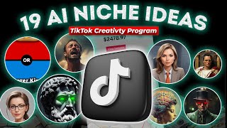 19 TikTok AI niche ideas  TikTok creativity program Beta [upl. by Anidualc]