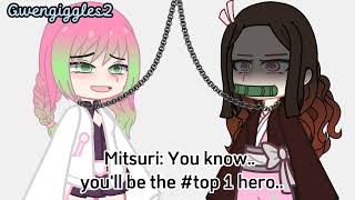 Two enter one Leaves  Nezuko and Mitsuri Gacha Trend  meme [upl. by Fraser132]