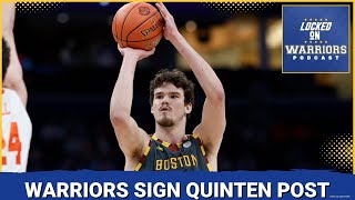 Golden State Warriors Sign Quinten Post On Two Way Deal  Warriors Podcast [upl. by Saduj]