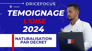 Demande nationalité française 2024 entretien assimilation naturalisation par décret  Témoignage [upl. by Aihsetal648]