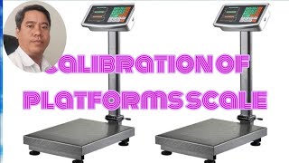 OHAUS Calibration of Platform scalesosamrin calibration [upl. by Adnuhsed]