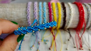 Cómo hacer una Pulsera de Macramé tipo Infinito diy tutorial pasoapaso [upl. by Adella]