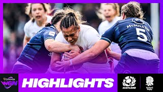 HIGHLIGHTS  SCOTLAND V ENGLAND  2024 GUINNESS WOMEN’S SIX NATIONS RUGBY [upl. by Qifar]