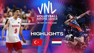 🇹🇷 TÜR vs 🇳🇱 NED  Highlights  Week 1  Mens VNL 2024 [upl. by Ahsieki]