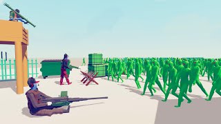 Zombie 100 Units vs Army Soldier  Totally Accurate Battle Simulator TABS [upl. by Nobe454]