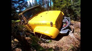 Hodges Hills Newfoundland  Jeep Wrangler Off Road Adventure  Rock Crawling  DJI Mini 2 Drone [upl. by Cirtemed]