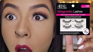 Trying Magnetic Eyelashes For The First Time  Ardell Magnetic Lashes [upl. by Taima369]