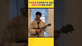 TRIGGERED INSAAN Paise Kamata Hai Guitar Bajake 🫣🫣shorts [upl. by Annoyik]